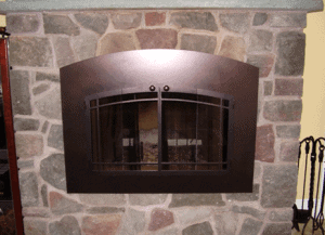 Z Fireplace Glass Door Arch