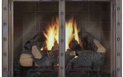 Legend Premier Design Black Rock Fireplace Door