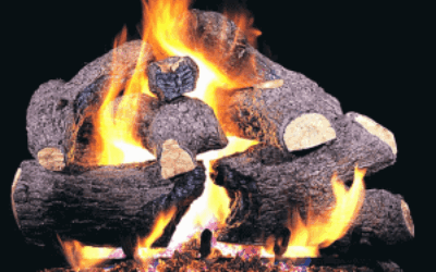 Charred Royal Oak Gas Logs Picture