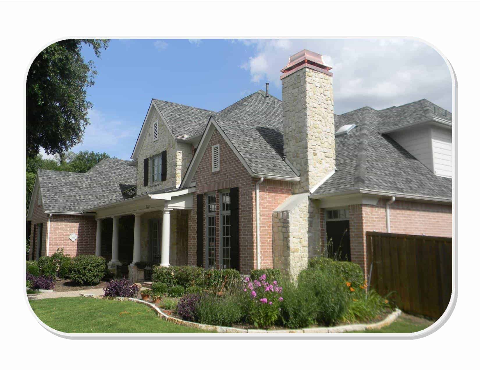 Chimney Example on House in Houston