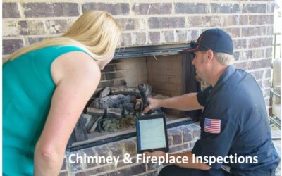 During Fireplace Inspection with Customer