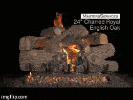 RH Peterson Gas Logs Charred Royal English Oak