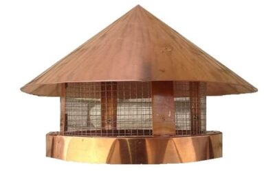 Copper Chimney Cap Pot Topper
