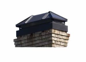 Chimney Cover Hip Lid with Long Skirt