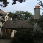 Copper Chimney Shrouds Installed on House