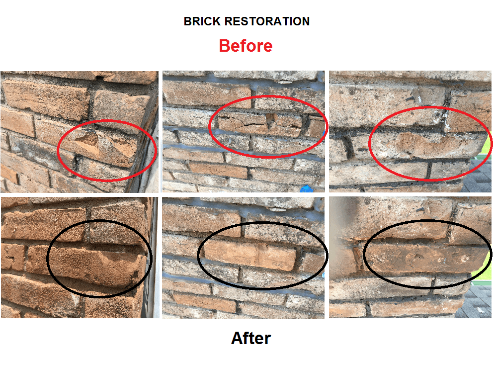 Brick Restoration on Chimney