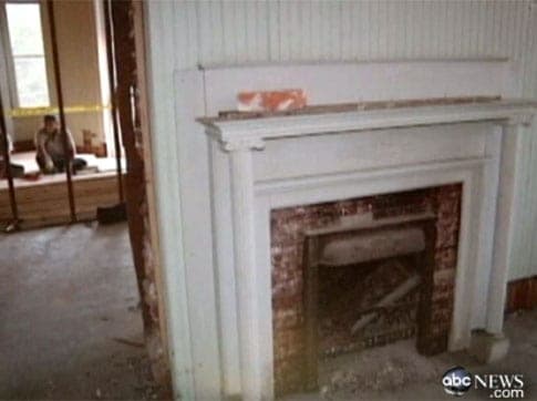 Fireplace picture on ABC News channel