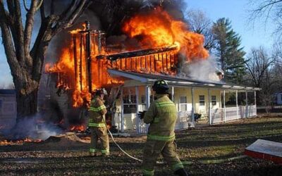 Firefighters Putting Out Fire