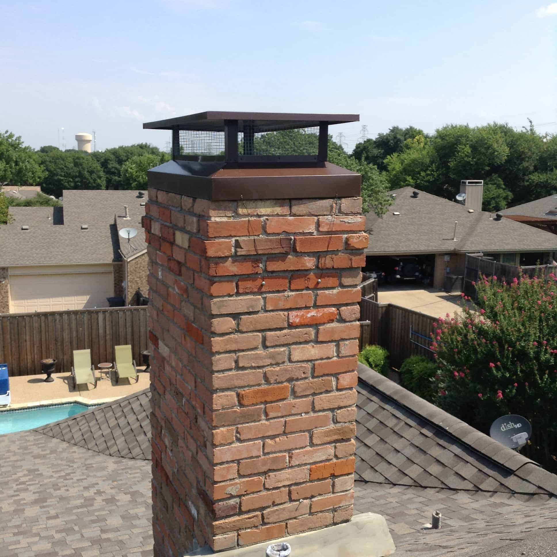 Flat Top Chimney Cap in Dallas, TX