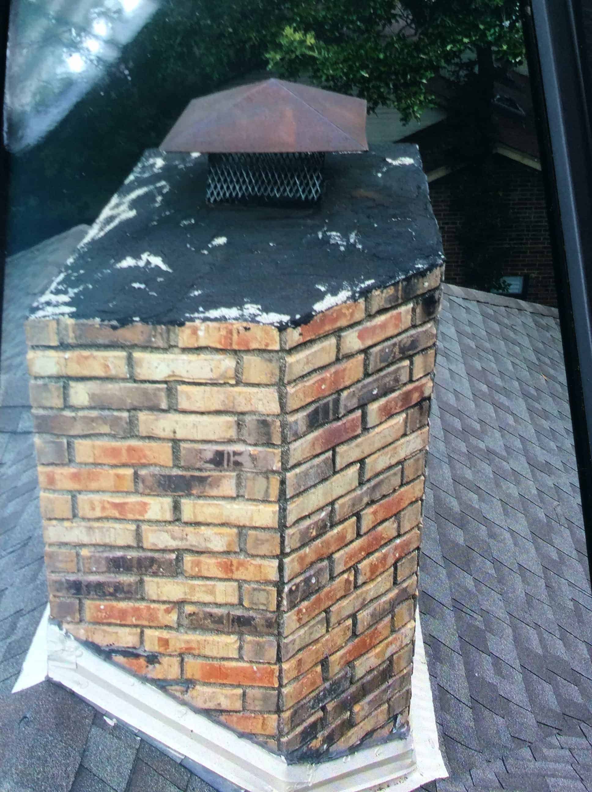 Bad Chimney Before Repairs and Replacement