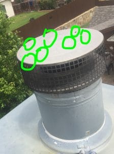 Storm Damaged Chimney Cap