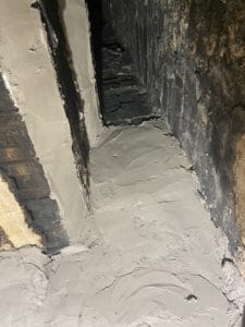 Lintel Packing and Smoke Shelf Parging