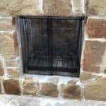 Outdoor Fireplace Install & Fireplace Doors