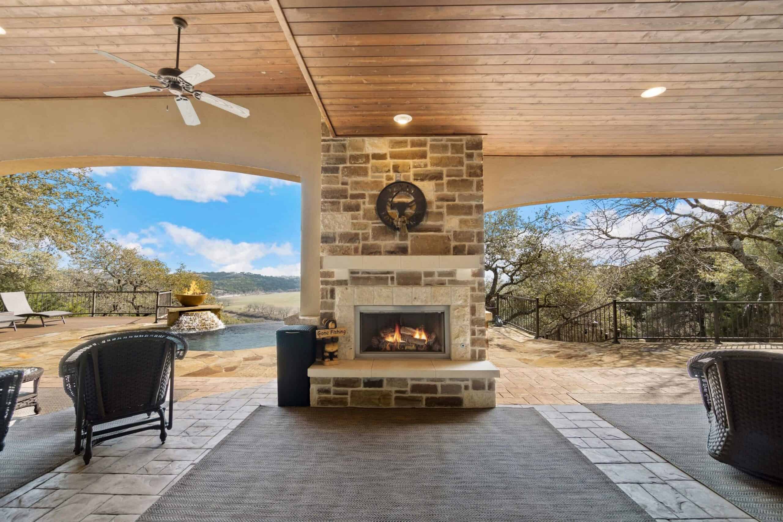 Outdoor Fireplace Texas
