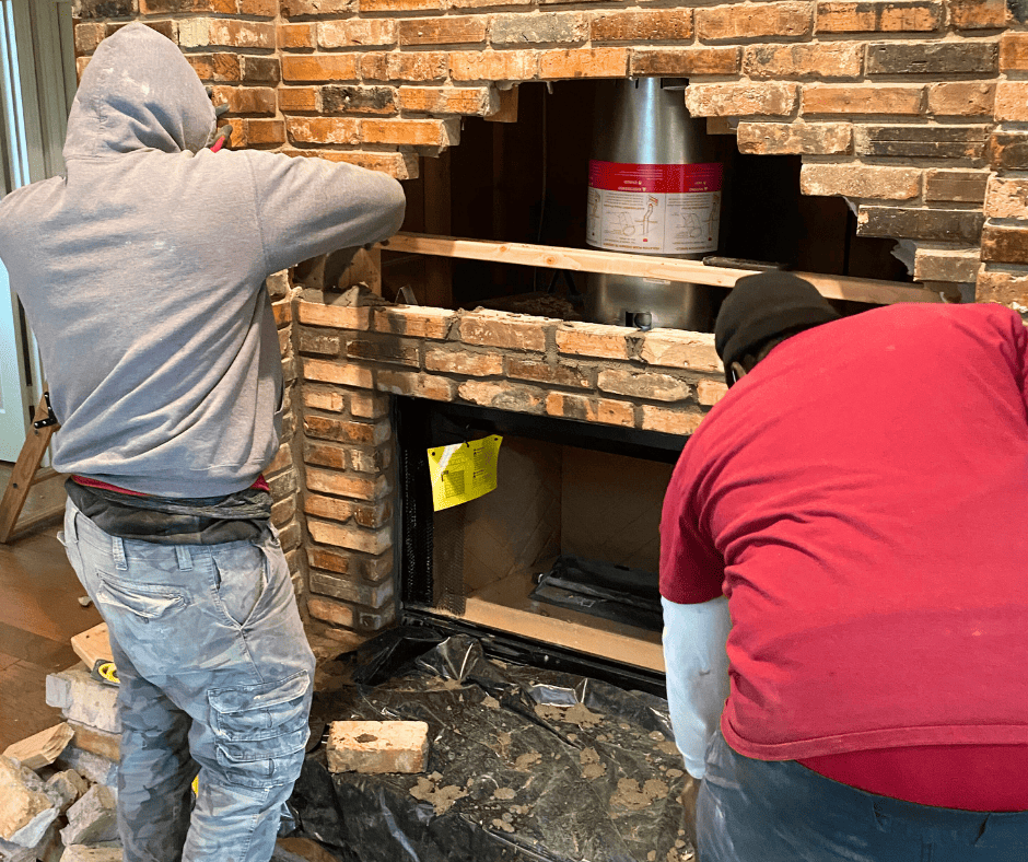Building Brick Fireplace - Masonry Contractor Dallas, TX - Masters Services