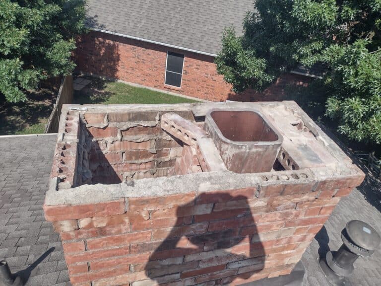 Rebuilding damaged chimney crowns in Carrollton & Denton, TX
