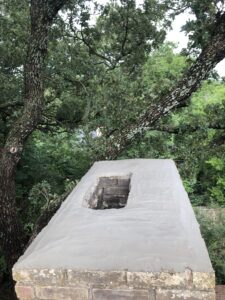 Repairing damaged chimney crowns in Arlington & Euless, TX