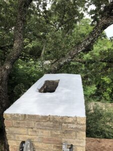 Sealing damaged chimney crowns in Carrollton & Denton, TX