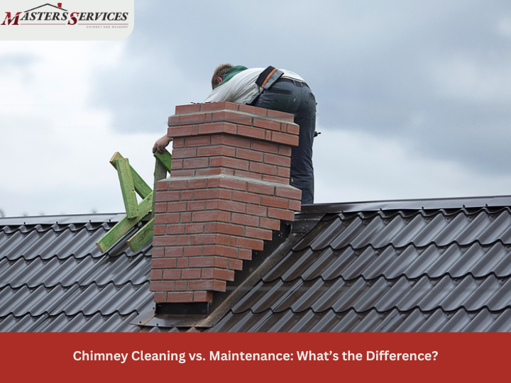 Masters Services Chimney & Masonry team performing professional chimney cleaning.