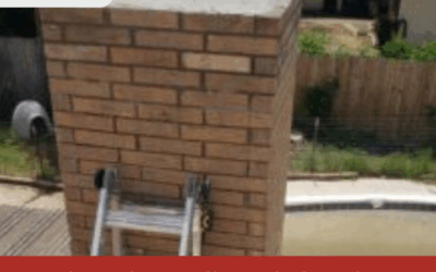 Masters Services Chimney & Masonry performing chimney repair on a residential home.