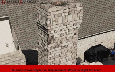 Chimney crown repair by Masters Services Chimney & Masonry to prevent water damage.