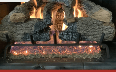 Cozy living room featuring a gas fireplace by Masters Services Chimney & Masonry.