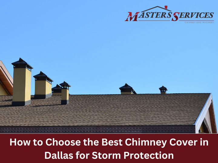 Stainless steel chimney cover installed by Masters Services Chimney & Masonry in Dallas.