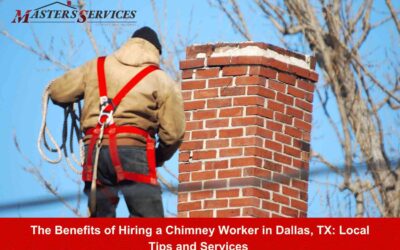 Masters Services Chimney & Masonry cleaning a chimney to prevent creosote buildup.
