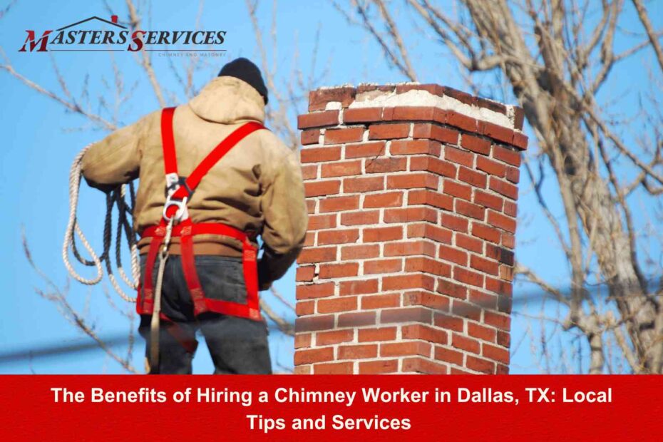 Masters Services Chimney & Masonry cleaning a chimney to prevent creosote buildup.