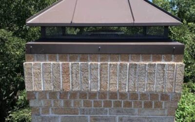 Chimney Cap Installation – A high-quality chimney cap installed by Masters Services Chimney & Masonry to protect against rain, debris, and wildlife.