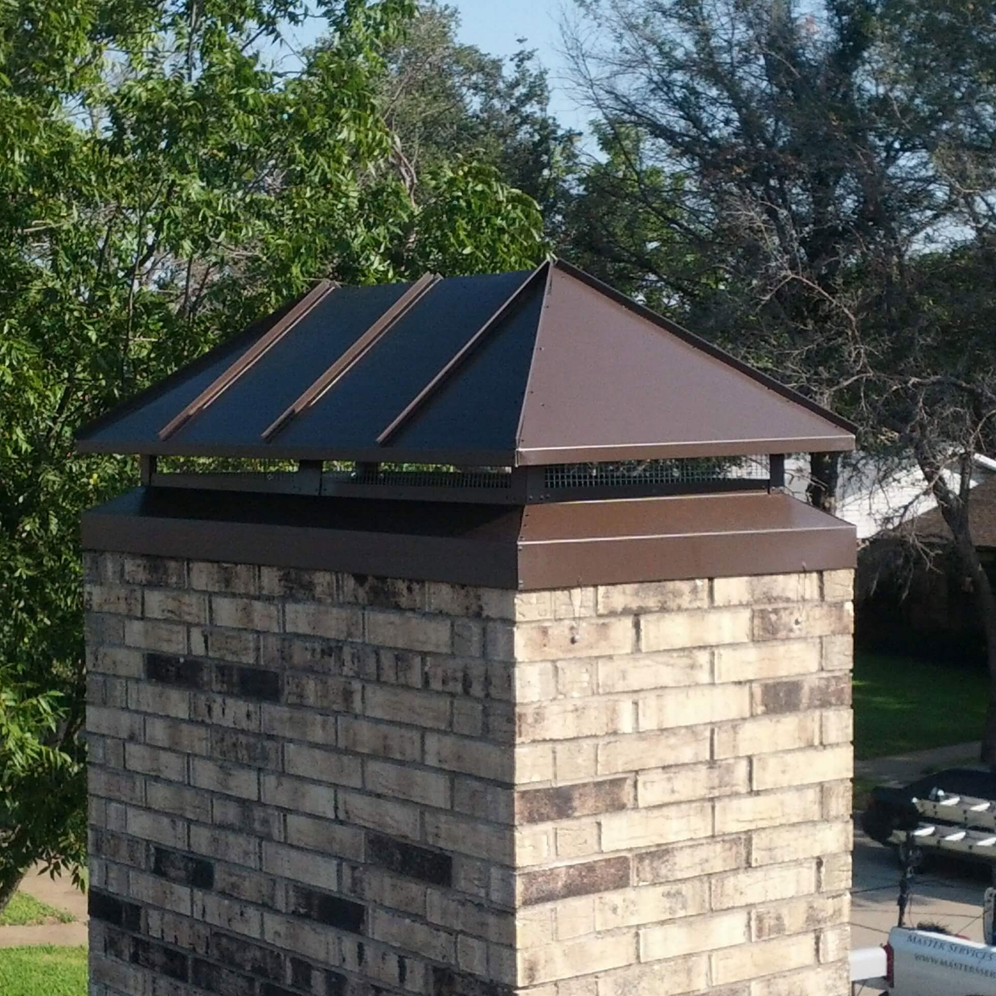 Custom Chimney cap installation Irving and Garland TX