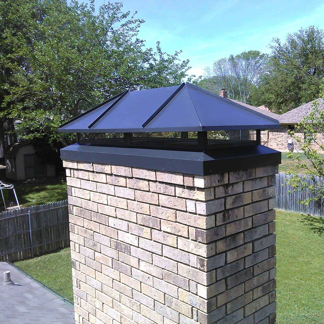 Custom chimney cap installation in Keller & Southlake, TX