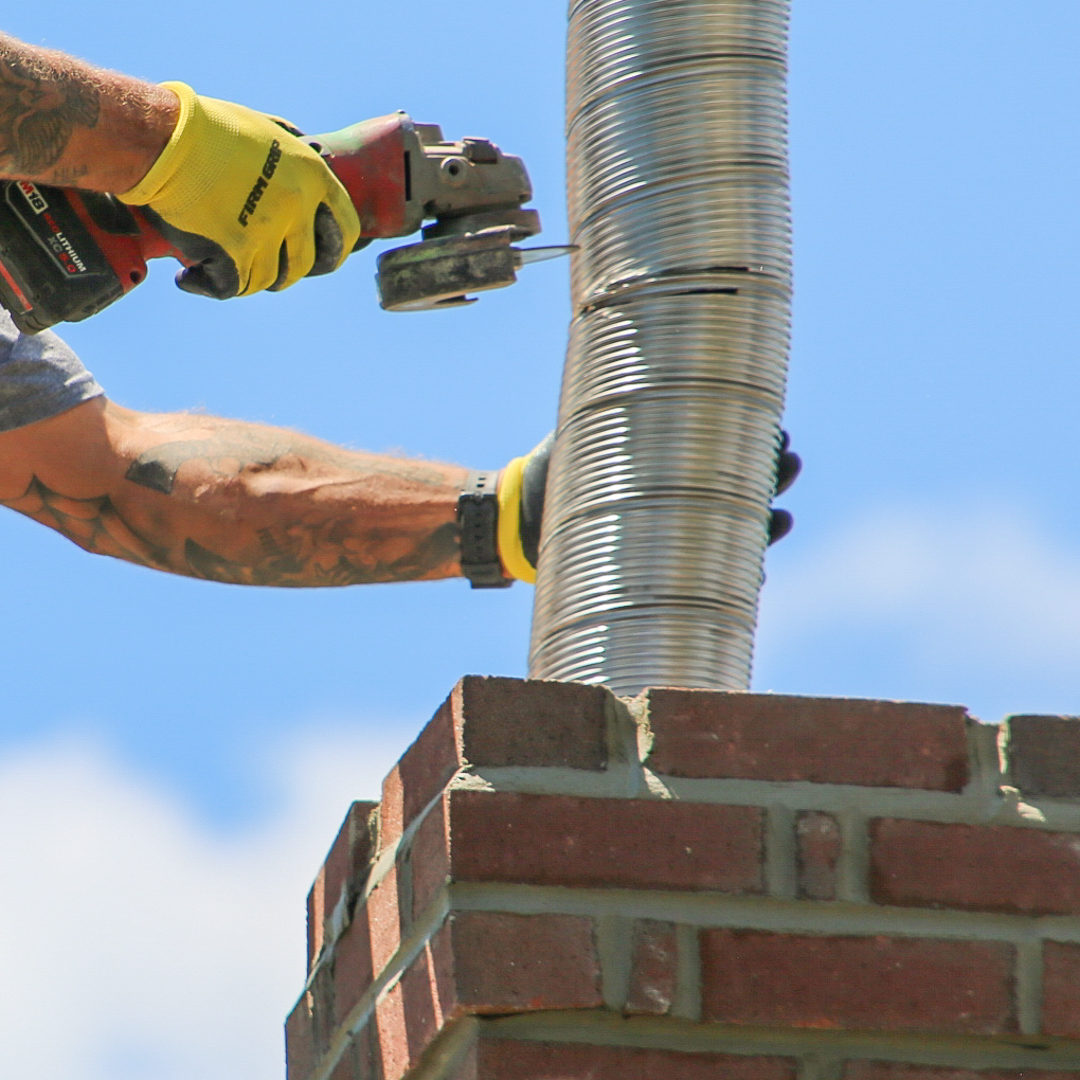 Installing damaged chimney liners in Garland & Richardson, TX