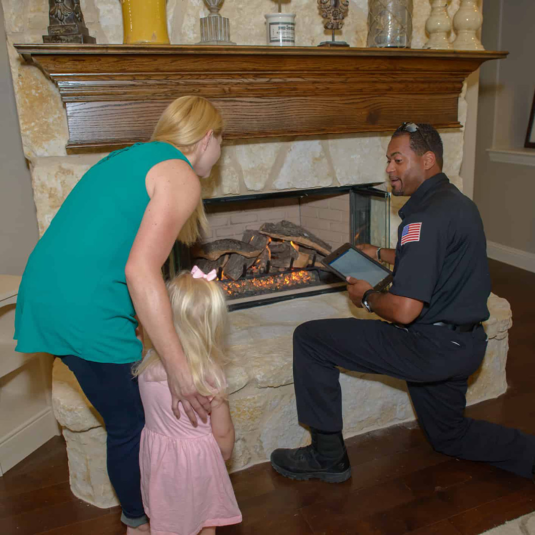 Repairing gas fireplaces in Carrollton & Denton, TX