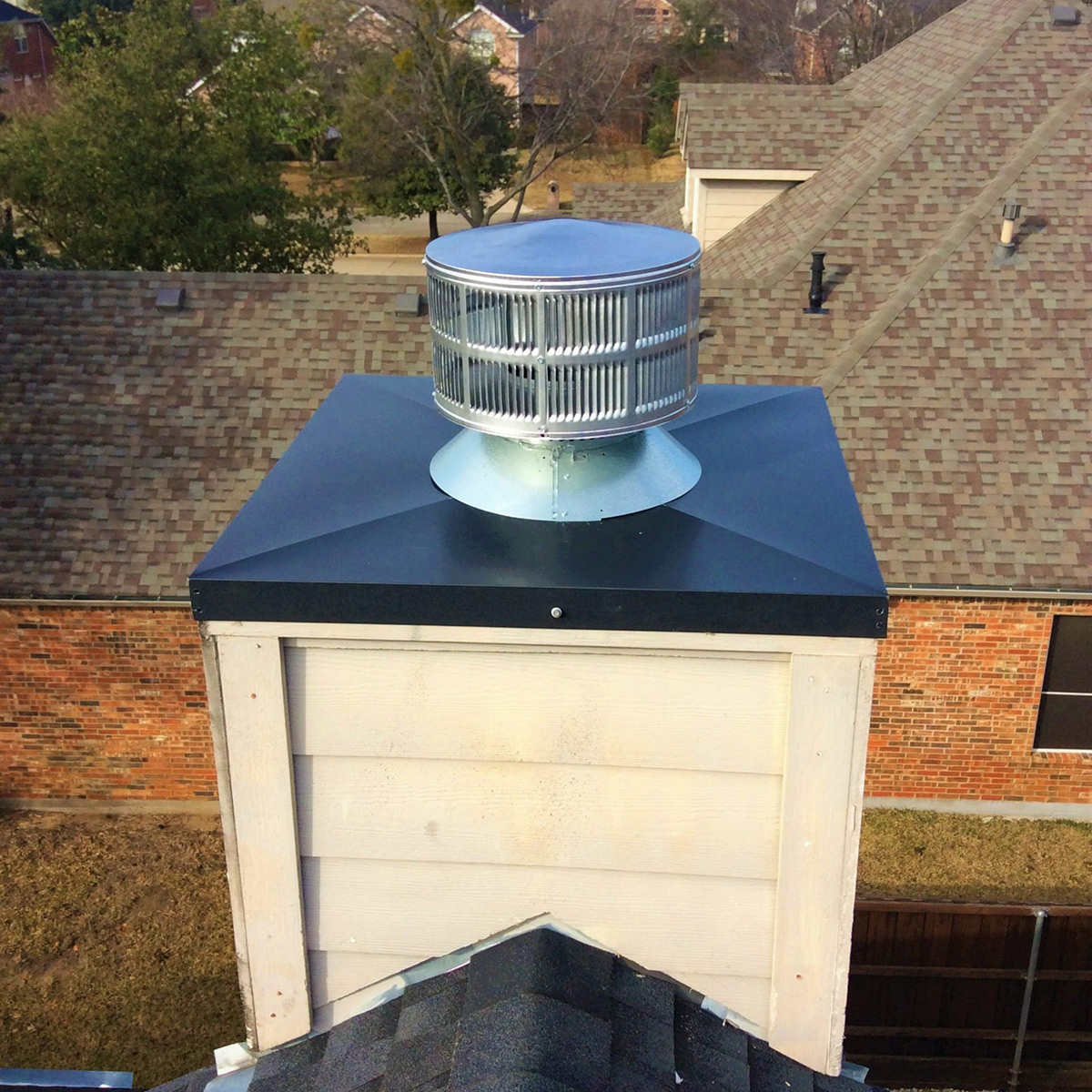 Installing flue caps and more in Fort Worth & Arlington, TX